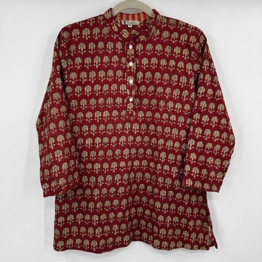 Red Printed Tunic Shirt